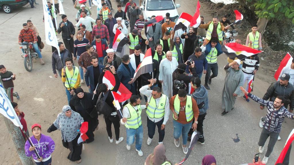 أكبر مسيرة بالأقاليم في الدقهلية بمركز دكرنس في حب مصر لدعم السيسي