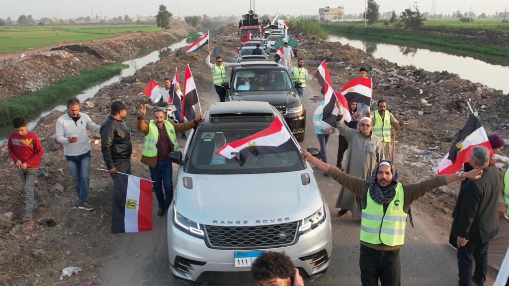 أكبر مسيرة بالأقاليم في الدقهلية بمركز دكرنس في حب مصر لدعم السيسي