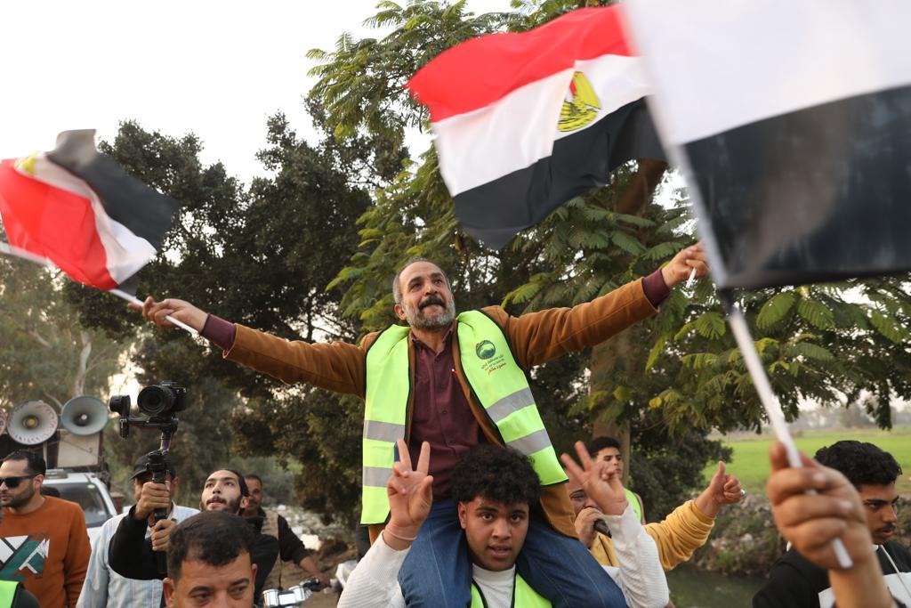 أكبر مسيرة بالأقاليم في الدقهلية بمركز دكرنس في حب مصر لدعم السيسي