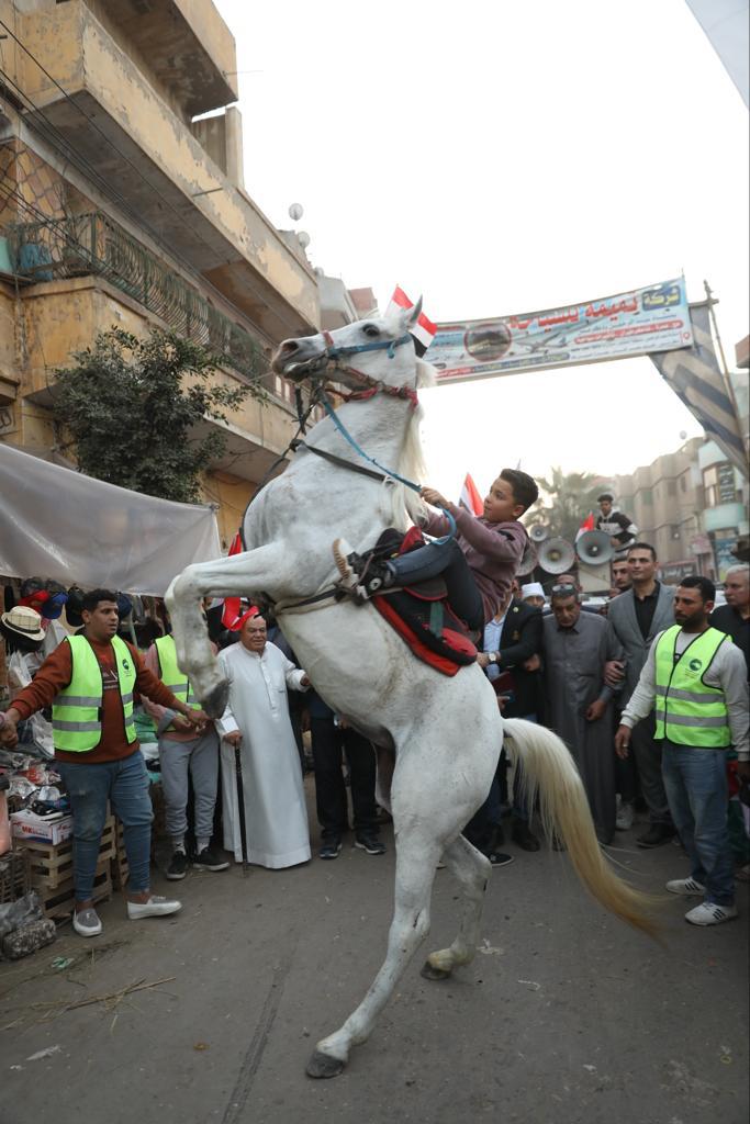 أكبر مسيرة بالأقاليم في الدقهلية بمركز دكرنس في حب مصر لدعم السيسي