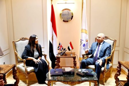نائب رئيس مجلس الوزراء للتنمية الصناعية يلتقي المبعوث التجاري البريطاني الخاص لمصر