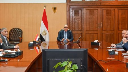 الدكتور سويلم يتابع الموقف المائى وحالة الري بأسوان
