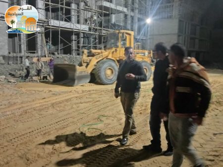جهاز القرى السياحية يواصل ليلا تنفيذ 917 وحدة"فيلات وشاليهات وعمارات" بمارينا 8