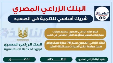 البنك الزراعي المصري شريك أساسي للتنمية في الصعيد