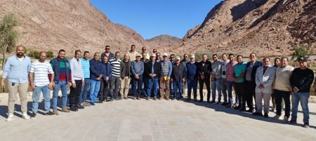 رئيس الجهاز المركزي للتعمير يتفقد مشروع تطوير مدينة سانت كاترين"التجلي الأعظم فوق أرض السلام"