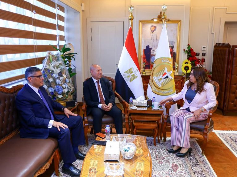 وزيرة التنمية المحلية تتابع مع محافظي القاهرة والجيزة المشروعات التنموية والخدمية على أرض المحافظتين