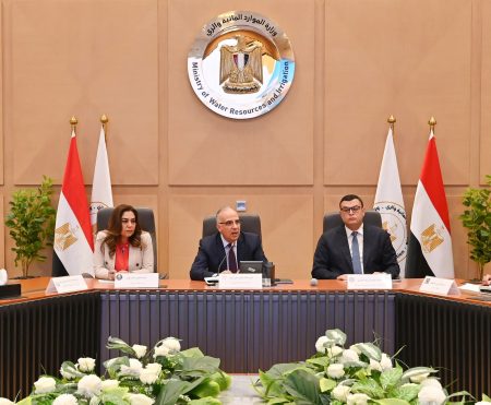 وزراء الموارد المائية والرى والتنمية المحلية والإسكان والزراعة ورئيس هيئة قناة السويس ومحافظ السويس يبحثون حالة المنظومة المائية بنطاق ترعة السويس وتوفير مياه الشرب بمدينة السويس