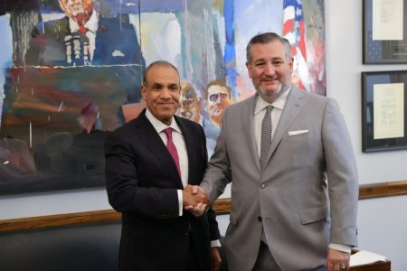 وزير الخارجية يلتقي السيناتور "تيد كروز" عضو لجنة العلاقات الخارجية بمجلس الشيوخ الأمريكي