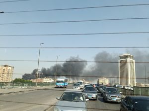 بالصور..حريق هائل بمنطقة بولاق أبو العلا
