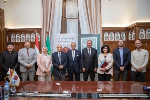 مؤسسة بنك مصر لتنمية المجتمع توقع ثلاثة بروتوكولات تعاون مع مؤسسة راعي مصر و مؤسسة آل قرة و جمعية الفيوم للتنمية والزراعات العضوية لتأهيل 2000 شاب وسيدة لسوق العمل بصعيد مصر