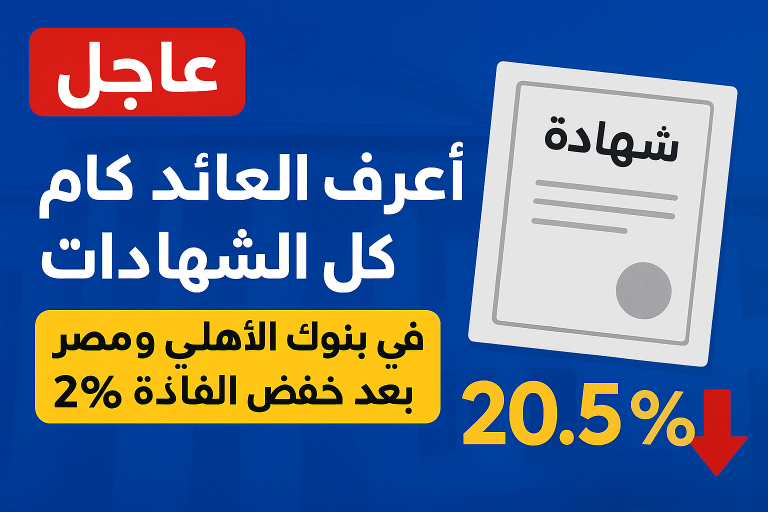 تفاصيل العائد الشهري والسنوي في شهادات البنك الأهلي وبنك مصر 2025