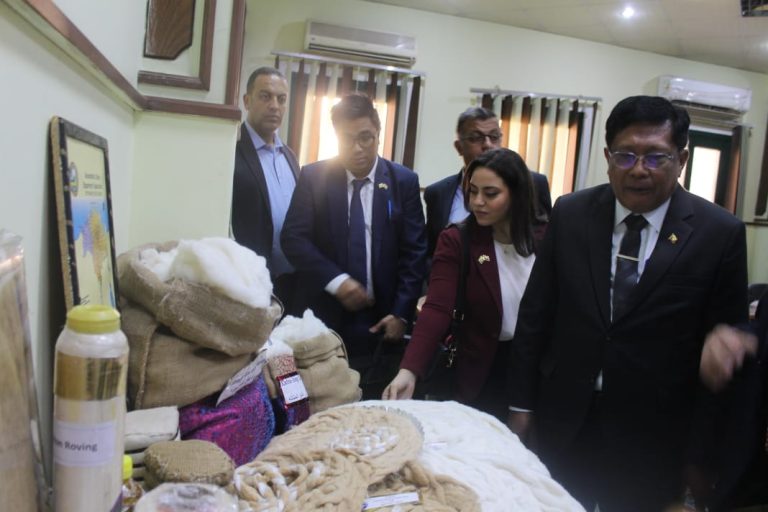 استجابة لدعوة "فاروق"..وفد ميانماري يزور مركز البحوث الزراعية ويطلع على جهود معهد بحوث القطن