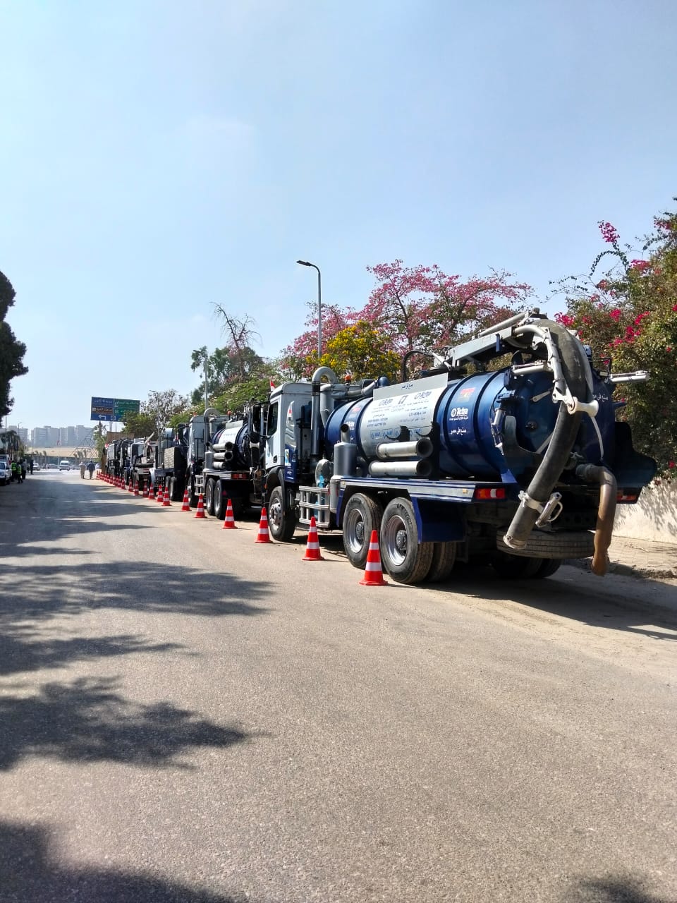 افتتاح المتحف المصري الكبير، 6 صور ترصد استنفار كامل من القابضة لمياه الشرب والصرف الصحي