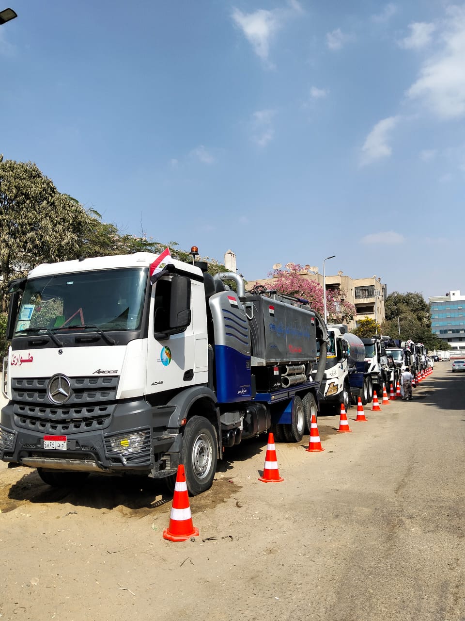 افتتاح المتحف المصري الكبير، 6 صور ترصد استنفار كامل من القابضة لمياه الشرب والصرف الصحي