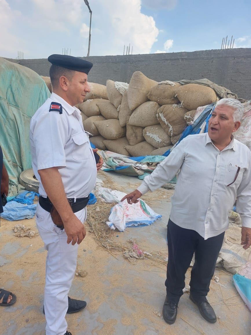 القطن في الشرقية.. ضبط شونة تخزين بدون ترخيص
