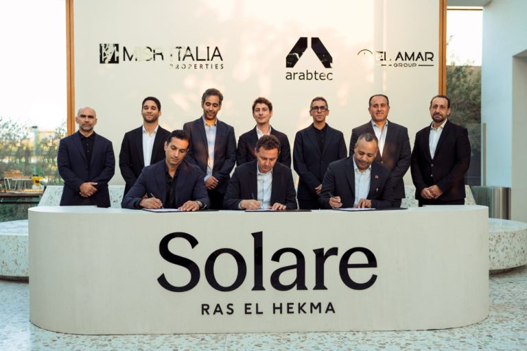 مصر إيطاليا العقارية تتعاون مع “أرابتك Arabtec” و”العمار El Amar” لتعزيز وتيرة الأعمال الإنشائية في “سولاري رأس الحكمة مراسم توقيع البروتوكول، النافذة الإخبارية