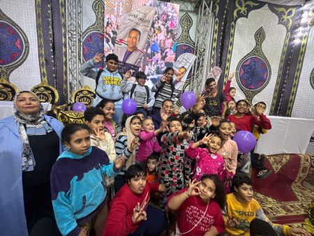 جرجس لاوندي.. صوت الإنسانية في الطالبيّة والعمرانيّة ويد العطاء الممتد لليتامى وذوي الهمم