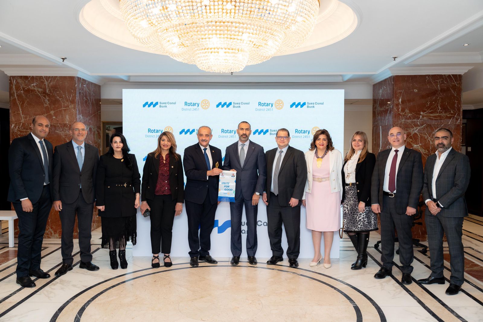بنك قناة السويس يوقع برتوكول تعاون مع الاتحاد النوعي لأندية روتاري مصر