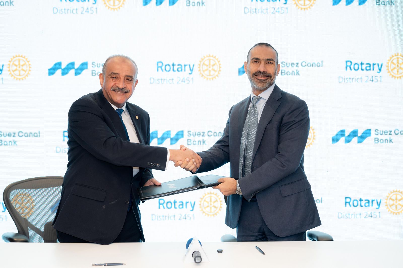 بنك قناة السويس يوقع برتوكول تعاون مع الاتحاد النوعي لأندية روتاري مصر