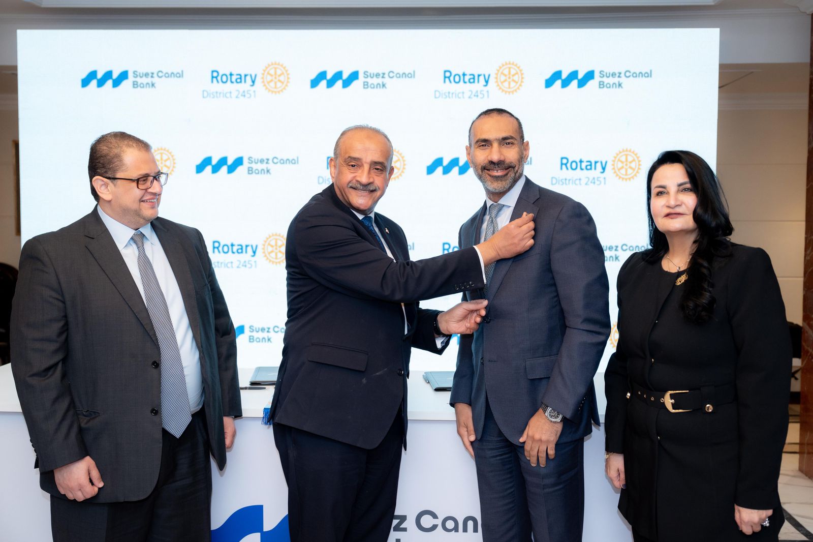 بنك قناة السويس يوقع برتوكول تعاون مع الاتحاد النوعي لأندية روتاري مصر