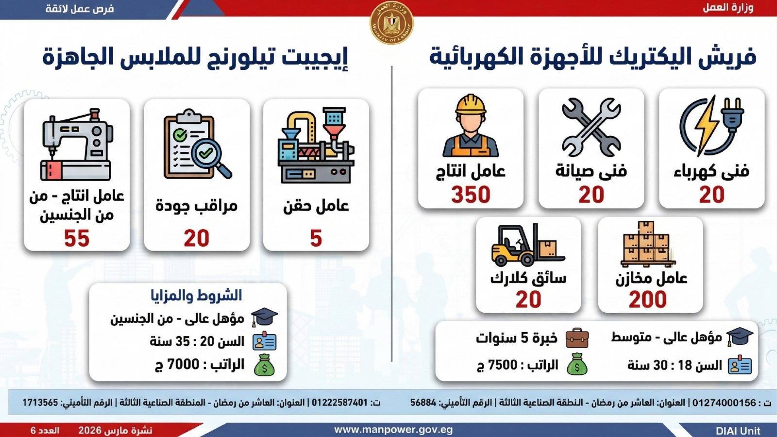 طريقك نحو المستقبل.. كيف تقتنص نصيبك من 4435 فرصة عمل أطلقتها وزارة العمل في 7 محافظات؟