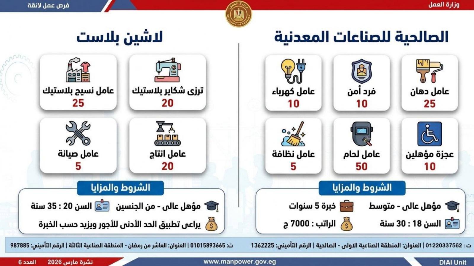 طريقك نحو المستقبل.. كيف تقتنص نصيبك من 4435 فرصة عمل أطلقتها وزارة العمل في 7 محافظات؟