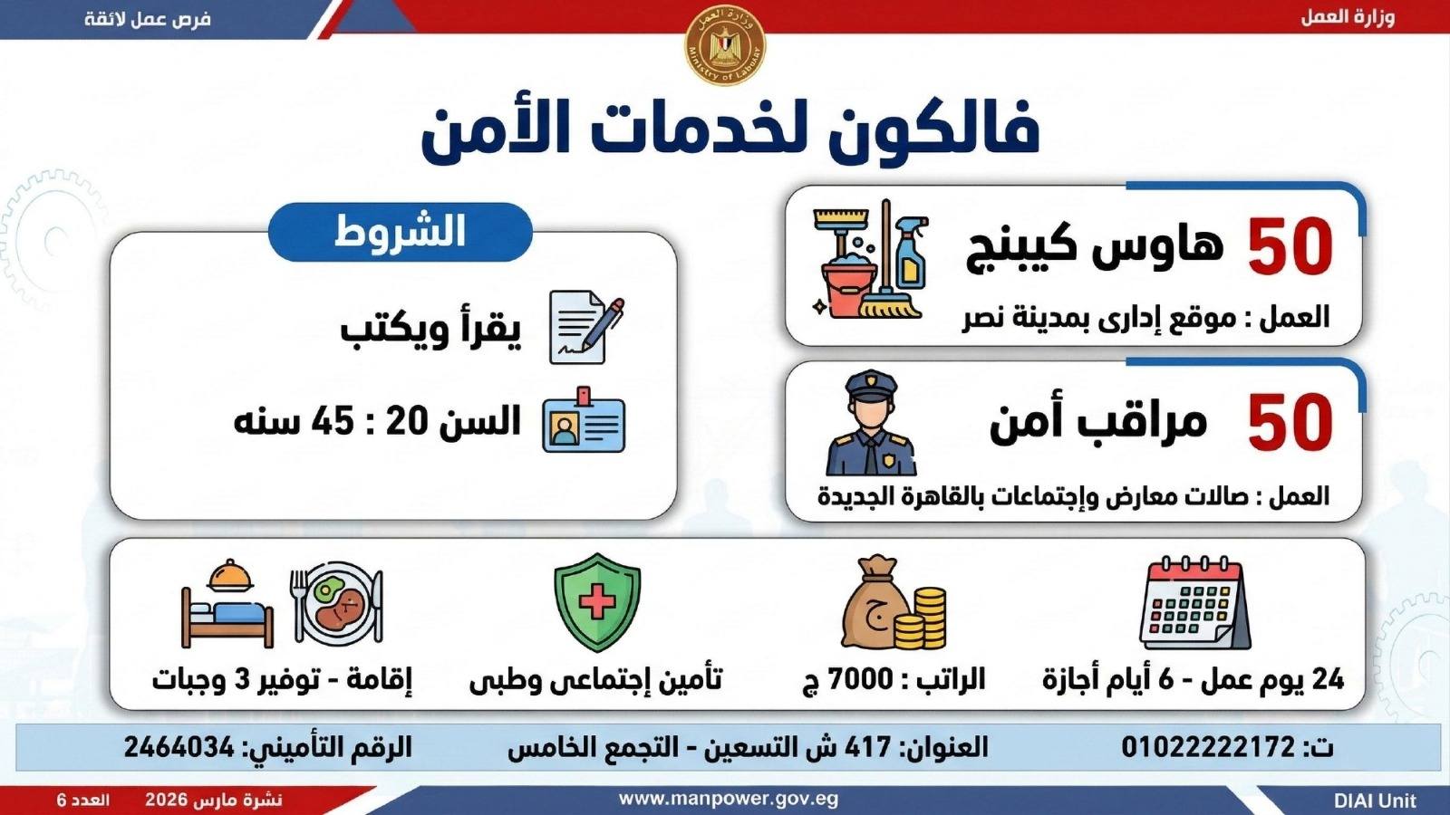 طريقك نحو المستقبل.. كيف تقتنص نصيبك من 4435 فرصة عمل أطلقتها وزارة العمل في 7 محافظات؟ 33 طريقك نحو المستقبل.. كيف تقتنص نصيبك من 4435 فرصة عمل أطلقتها وزارة العمل في 7 محافظات؟