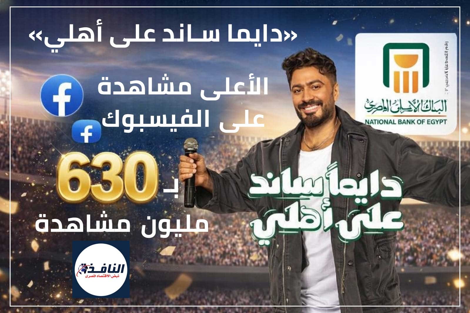 يقترب من المليار مشاهدة عبر الفيسبوك فقط.. إعلان البنك الأهلي المصري 2026 "دايماً ساند على أهلي" يحقق رقماً قياسياً جديداً