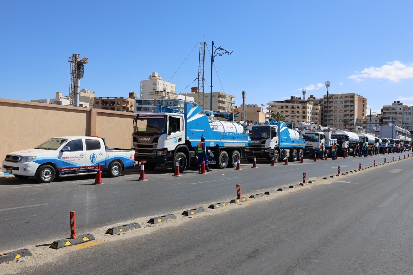 القابضة للمياه: رفع درجة الاستعداد القصوى لمواجهة موجة الطقس السيئ وسقوط الأمطار